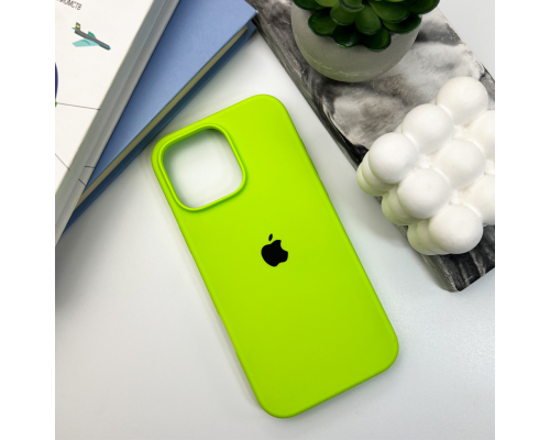 Чохол Silicone Case Full Protective для iPhone 16 Pro Max neon green PLS-00-00130721