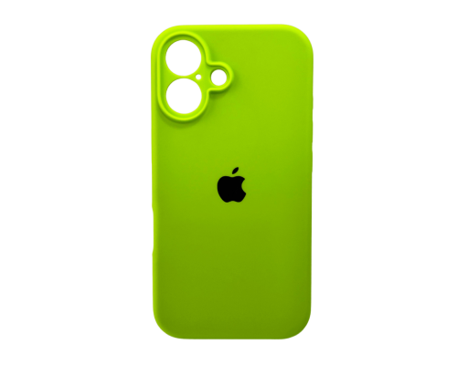 Чохол Silicone Case Full Camera Protective для iPhone 16 neon green PLS-00-00130759