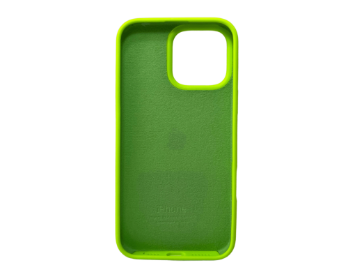 Чохол Silicone Case Full Protective для iPhone 16 Pro Max neon green PLS-00-00130721
