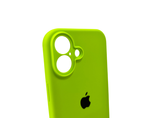 Чохол Silicone Case Full Camera Protective для iPhone 16 neon green PLS-00-00130759
