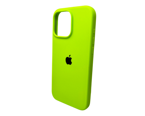 Чохол Silicone Case Full Protective для iPhone 16 Pro Max neon green PLS-00-00130721