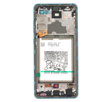Дисплей Samsung A725 Galaxy A72 (2021) з сенсором, АКБ та рамкою blue (Original) PLS-00-00096585