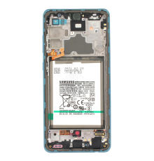 Дисплей Samsung A725 Galaxy A72 (2021) з сенсором, АКБ та рамкою blue (Original) PLS-00-00096585