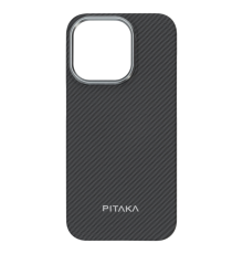 Чохол Pitaka Ultra Slim with Magnetic для iPhone 15 black gray (OEM) PLS-00-00162103