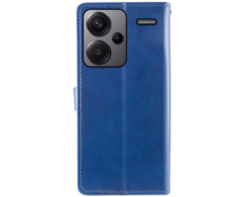 Чохол-книжка Leather GETMAN with card holder Xiaomi Redmi Note 13 Pro Plus blue PLS-00-00129076