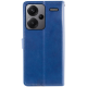 Чохол-книжка Leather GETMAN with card holder Xiaomi Redmi Note 13 Pro Plus blue PLS-00-00129076