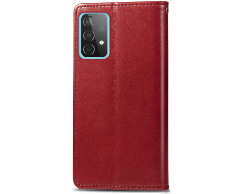 Чохол-книжка Leather GETMAN with card holder Samsung A336 Galaxy A33 red PLS-00-00128860
