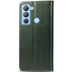 Чохол-книжка Leather GETMAN with card holder TECNO POP 5 LTE green PLS-00-00128931