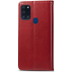Чохол-книжка Leather GETMAN with card holder Samsung A217 Galaxy A21s red PLS-00-00128845
