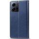Чохол-книжка Leather GETMAN with card holder Xiaomi Redmi Note 12 4G blue PLS-00-00129042