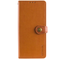 Чохол-книжка Leather GETMAN with card holder Xiaomi Redmi Note 13 Pro 4G brown PLS-00-00129067