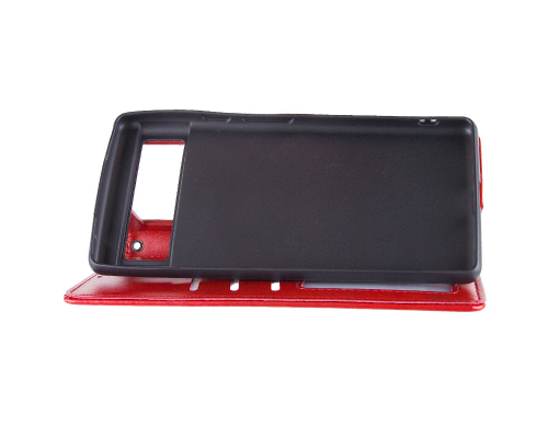 Чохол-книжка Leather GETMAN with card holder Google Pixel 7a red PLS-00-00128755