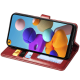 Чохол-книжка Leather GETMAN with card holder Samsung A217 Galaxy A21s red PLS-00-00128845