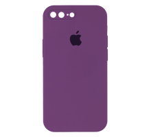 Чохол Silicone Case Квадратні Борти Full Camera iPhone 7 Plus purple PLS-00-00107562