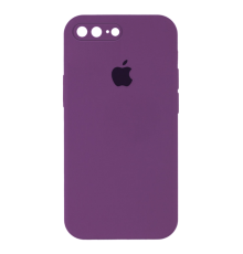Чохол Silicone Case Квадратні Борти Full Camera iPhone 7 Plus purple PLS-00-00107562