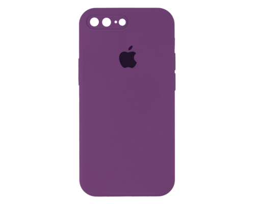 Чохол Silicone Case Квадратні Борти Full Camera iPhone 7 Plus purple PLS-00-00107562