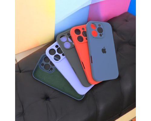 Чохол Silicone Case Full Camera Protective iPhone 16 Pro plum PLS-00-00130859