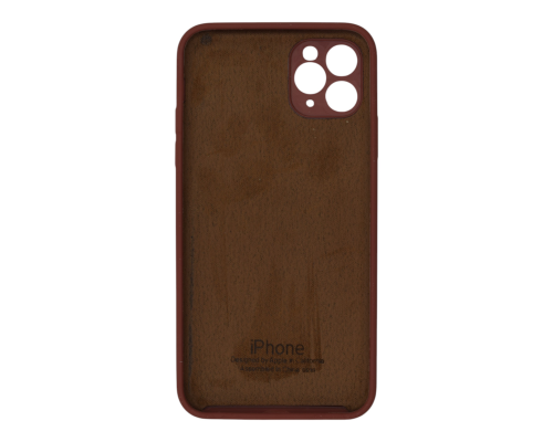 Чохол Silicone Case Квадратні Борти Full Camera iPhone 11 Pro Max saddle brown PLS-00-00123131