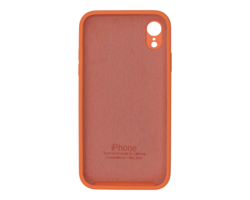 Чохол Silicone Case Квадратні Борти Full Camera iPhone XR orange PLS-00-00123143