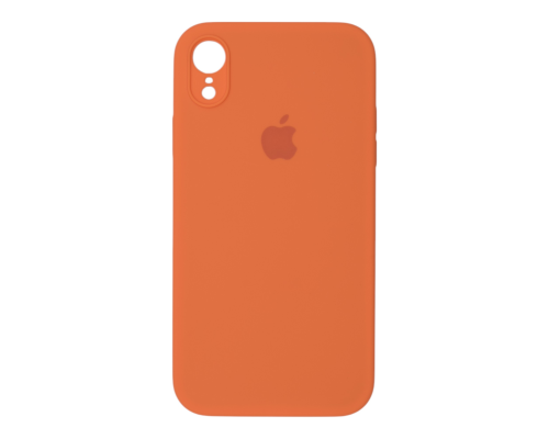 Чохол Silicone Case Квадратні Борти Full Camera iPhone XR orange PLS-00-00123143