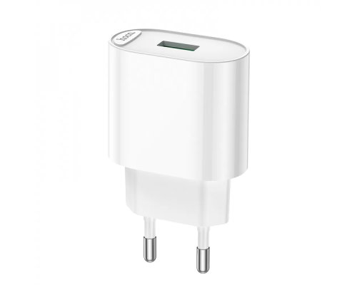 Зарядний пристрій Hoco C109A 18W 3A 1USB-A white PLS-00-00102657