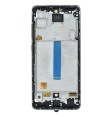 Дисплей Samsung A525 Galaxy A52 (2021) з сенсором та рамкою silver (OLED) (Small size) PLS-00-00122350