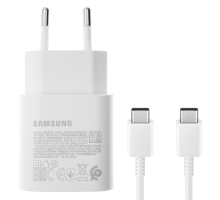 Зарядний пристрій Samsung EP-TA800 25W 3A 1USB-C retail packing з кабелем Type-C (Original) white PLS-00-00107379