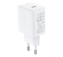 Зарядний пристрій Acefast A21 30W 3A USB-C white PLS-00-00124403