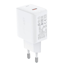 Зарядний пристрій Acefast A21 30W 3A USB-C white PLS-00-00124403