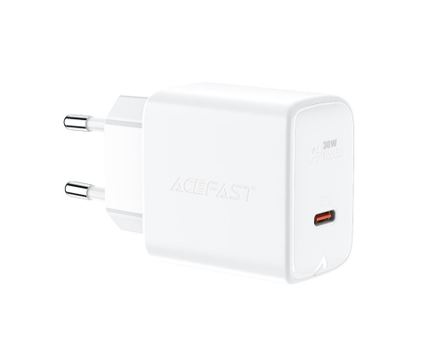 Зарядний пристрій Acefast A21 30W 3A USB-C white PLS-00-00124403