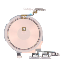 Шлейф iPhone 13 mini з кнопками ввімкнення, гучності та бездротовою зарядкою (Original Used) PLS-00-00107481