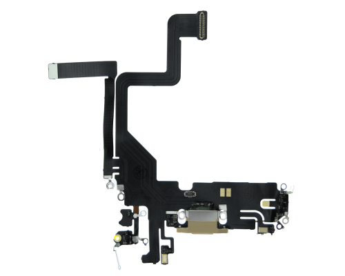 Шлейф iPhone 14 Pro з роз'ємом зарядки gold PLS-00-00107197