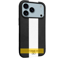 Чохол шкіряний Rally with Magnetic для iPhone 17 black white PLS-00-00160002