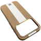 Чохол шкіряний Rally with Magnetic для iPhone 17 Pro beige white PLS-00-00160023