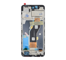 Дисплей Infinix Hot 40i з сенсором та рамкою black (Service) (ver. DPT) PLS-00-00163282