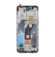 Дисплей Infinix Hot 40i з сенсором та рамкою black (Service) (ver. DPT) PLS-00-00163282