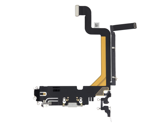 Шлейф iPhone 14 Pro Max з роз'ємом зарядки white (Original) PLS-00-00107185
