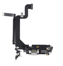 Шлейф iPhone 14 Pro Max з роз'ємом зарядки white (Original) PLS-00-00107185