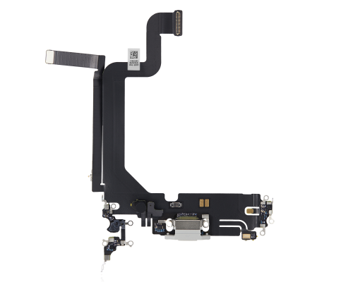 Шлейф iPhone 14 Pro Max з роз'ємом зарядки white (Original) PLS-00-00107185