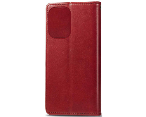 Чохол-книжка Leather GETMAN with card holder ZTE Blade A72 red PLS-00-00129190