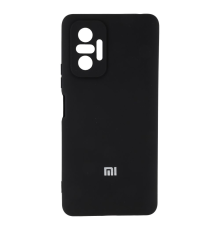Чохол Silicone Cover Full Camera Xiaomi Redmi Note 10 Pro black PLS-00-00103538