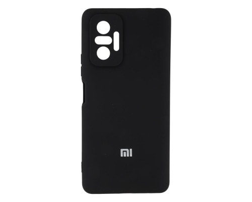 Чохол Silicone Cover Full Camera Xiaomi Redmi Note 10 Pro black PLS-00-00103538