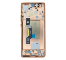 Дисплей Motorola XT2407 Moto Edge 50 з сенсором та рамкою peach fuzz (orange) (Original) PLS-00-00141266