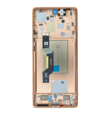 Дисплей Motorola XT2407 Moto Edge 50 з сенсором та рамкою peach fuzz (orange) (Original) PLS-00-00141266