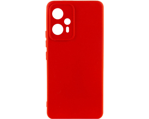 Чохол Silicone Cover Full Camera Xiaomi Redmi Note 12T Pro red PLS-00-00118644