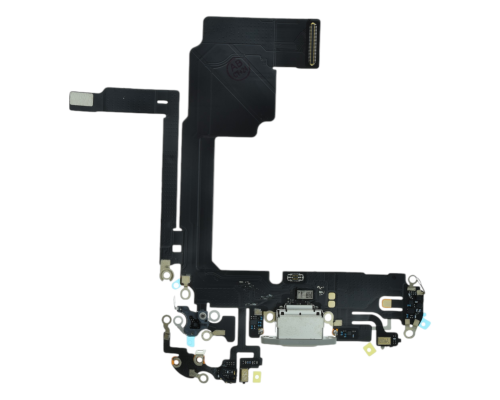 Шлейф iPhone 15 Pro з роз'ємом зарядки white titanium (Original China) PLS-00-00112866