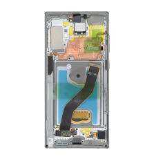 Дисплей Samsung N975 Galaxy Note 10 Plus з сенсором та рамкою silver (aura glow) (Original Assembled) PLS-00-00157778