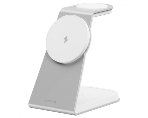Бездротовий зарядний пристрій Proove Omni Power 3в1 15W white PLS-00-00132455