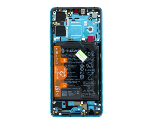 Дисплей Huawei P30 з сенсором та рамкою aurora blue (Original) PLS-00-00070764