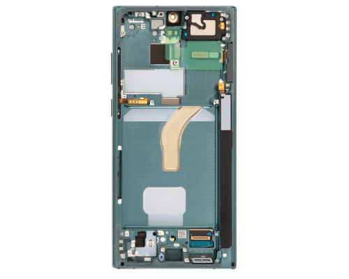 Дисплей Samsung S908 Galaxy S22 Ultra з сенсором та рамкою green (Original) PLS-00-00090146